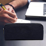 Maxbell High Capacity Pencil Pouch Cosmetic Bag for Middle/High school College Blue