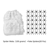 Maxbell Halloween Cobwebs with 30 Fake Spiders Realistic Cobwebs Windows