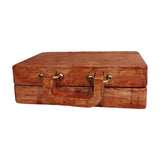 Maxbell Wooden Rock Collection Box Vintage Retro Fashion for Classroom Home Teaching