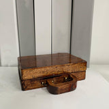 Maxbell Wooden Rock Collection Box Vintage Retro Fashion for Classroom Home Teaching