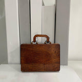 Maxbell Wooden Rock Collection Box Vintage Retro Fashion for Classroom Home Teaching