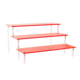 Maxbell Tabletop Acrylic Display Stand Risers Shelf 3 Tier Collection Organizer