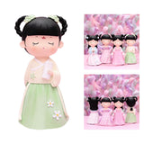 Maxbell Resin Chinese Ancient Girl Doll Hanfu Girl Statue for Home Desktop Office Style B