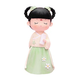 Maxbell Resin Chinese Ancient Girl Doll Hanfu Girl Statue for Home Desktop Office Style B
