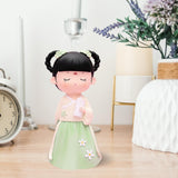 Maxbell Resin Chinese Ancient Girl Doll Hanfu Girl Statue for Home Desktop Office Style B