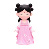 Maxbell Resin Chinese Ancient Girl Doll Hanfu Girl Statue for Home Desktop Office Style D