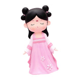Maxbell Resin Chinese Ancient Girl Doll Hanfu Girl Statue for Home Desktop Office Style D