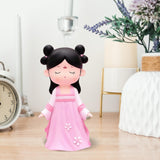 Maxbell Resin Chinese Ancient Girl Doll Hanfu Girl Statue for Home Desktop Office Style D