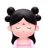 Maxbell Resin Chinese Ancient Girl Doll Hanfu Girl Statue for Home Desktop Office Style D