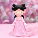 Maxbell Resin Chinese Ancient Girl Doll Hanfu Girl Statue for Home Desktop Office Style D