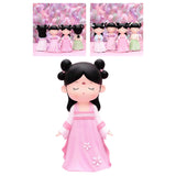 Maxbell Resin Chinese Ancient Girl Doll Hanfu Girl Statue for Home Desktop Office Style D