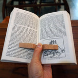 Maxbell 4Pcs Wooden Book Reading Holder Hand Reading Assistant for Bookworm Gift