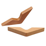 Maxbell 4Pcs Wooden Book Reading Holder Hand Reading Assistant for Bookworm Gift
