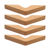 Maxbell 4Pcs Wooden Book Reading Holder Hand Reading Assistant for Bookworm Gift