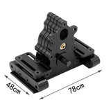 Maxbell 1/10 Transmission Cases for SCX10 Remote Control Crawler Car DIY Accs Black