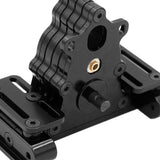 Maxbell 1/10 Transmission Cases for SCX10 Remote Control Crawler Car DIY Accs Black