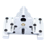 Maxbell 1/10 Transmission Cases for SCX10 Remote Control Crawler Car DIY Accs Silver