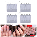 Maxbell 4x Silicone Guitar Finger Guards for Guitar Beginner Stringed Instruments L