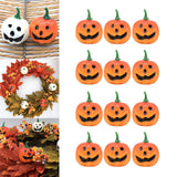 Maxbell 12 Pieces Simulation Pumpkins Fall Harvest Decor Prop for Party Ornament Orange