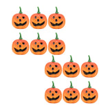 Maxbell 12 Pieces Simulation Pumpkins Fall Harvest Decor Prop for Party Ornament Orange