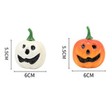 Maxbell 12 Pieces Simulation Pumpkins Fall Harvest Decor Prop for Party Ornament White and Orange