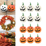 Maxbell 12 Pieces Simulation Pumpkins Fall Harvest Decor Prop for Party Ornament White and Orange