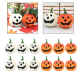 Maxbell 12 Pieces Simulation Pumpkins Fall Harvest Decor Prop for Party Ornament White and Orange