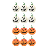 Maxbell 12 Pieces Simulation Pumpkins Fall Harvest Decor Prop for Party Ornament White and Orange