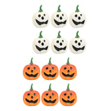 Maxbell 12 Pieces Simulation Pumpkins Fall Harvest Decor Prop for Party Ornament White and Orange