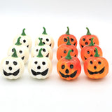 Maxbell 12 Pieces Simulation Pumpkins Fall Harvest Decor Prop for Party Ornament White and Orange