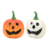 Maxbell 12 Pieces Simulation Pumpkins Fall Harvest Decor Prop for Party Ornament White and Orange