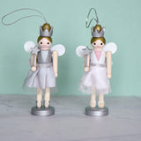 Maxbell Wooden Nutcracker Ornament Figures Set Soldier Accessories for Shelves Gift