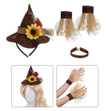 Maxbell Halloween Party Costume Hat Necklace Gloves for Masquerade Carnival Cosplay