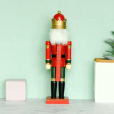Maxbell Wooden Christmas Nutcracker King 14'' Statue for Halloween Gift Decorations