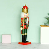 Maxbell Wooden Christmas Nutcracker King 14'' Statue for Halloween Gift Decorations
