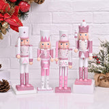 Maxbell 4x Festive Collectible Nutcracker Sparkle for Bedroom Shelves