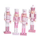 Maxbell 4x Festive Collectible Nutcracker Sparkle for Bedroom Shelves
