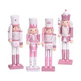 Maxbell 4x Festive Collectible Nutcracker Sparkle for Bedroom Shelves