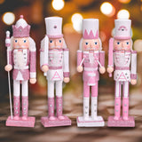 Maxbell 4x Festive Collectible Nutcracker Sparkle for Bedroom Shelves