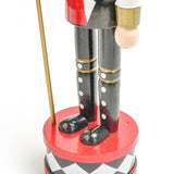 Maxbell Nutcracker Soldier Figurine Scene Layout Accessories for Bookshelf Parties Black