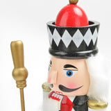 Maxbell Nutcracker Soldier Figurine Scene Layout Accessories for Bookshelf Parties Black