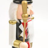 Maxbell Nutcracker Soldier Figurine Scene Layout Accessories for Bookshelf Parties Black