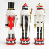 Maxbell Nutcracker Soldier Figurine Scene Layout Accessories for Bookshelf Parties Black