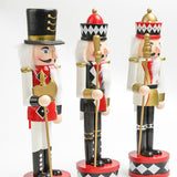 Maxbell Nutcracker Soldier Figurine Scene Layout Accessories for Bookshelf Parties Black