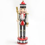 Maxbell Nutcracker Soldier Figurine Scene Layout Accessories for Bookshelf Parties Black