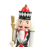 Maxbell Nutcracker Soldier Figurine Scene Layout Accessories for Bookshelf Parties Black