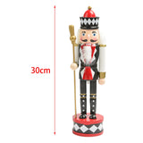 Maxbell Nutcracker Soldier Figurine Scene Layout Accessories for Bookshelf Parties Black