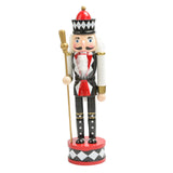 Maxbell Nutcracker Soldier Figurine Scene Layout Accessories for Bookshelf Parties Black