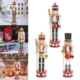 Maxbell Nutcracker Soldier Figurine Scene Layout Accessories for Bookshelf Parties Black