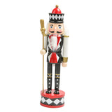 Maxbell Nutcracker Soldier Figurine Scene Layout Accessories for Bookshelf Parties Black